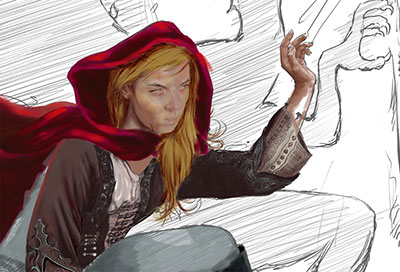 Ural Akyuz - Award - Global Gold Award, Dan Poytner's Book Cover Contest, Colored Full Sketch Work