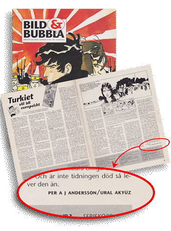 Ural Akyuz article published at Swedish Bild & Bubble magazine.