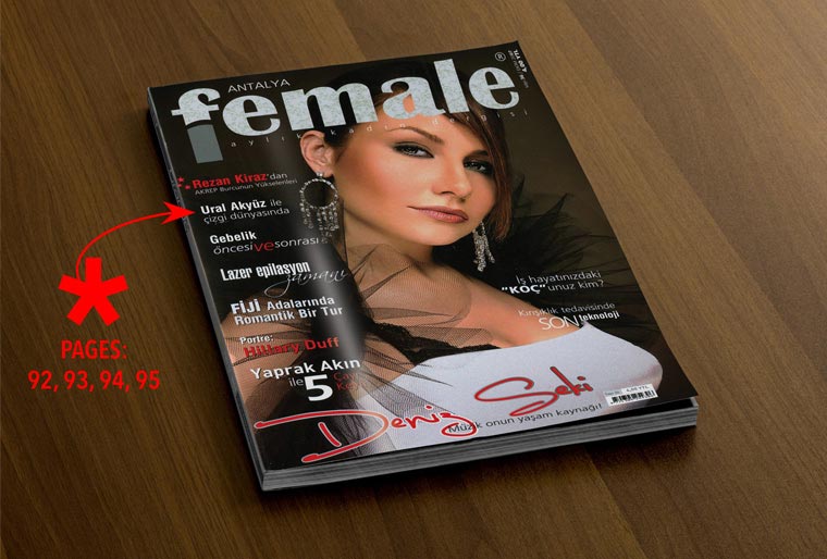 Female Magazine Cover with Ural Akyuz