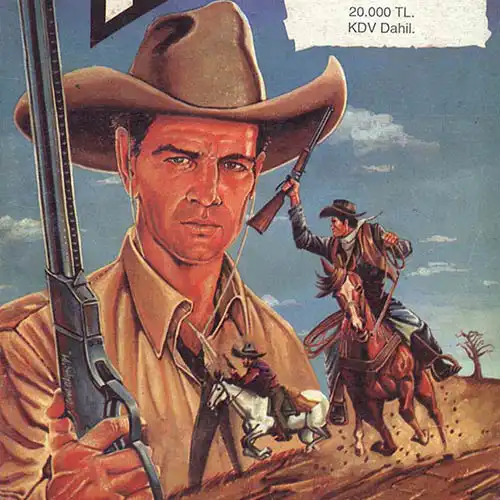 EARLY ART WORKS. Painting on Paper, Teks comic book cover, Wild West, Yeni Dizi 2 - © Ural Akyuz